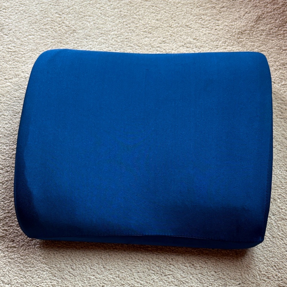 Blue Lumbar Support Cushion